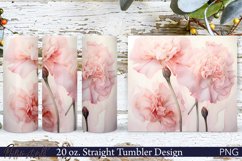 Floral Tumbler Wrap | 20 oz. | Pink Flowers | Spring Product Image 1