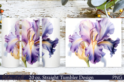 Flowers Meadow Tumbler Wrap | 20 oz. | Purple Tenderness Product Image 1