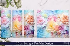 Floral Tumbler Wrap | 20 oz. | Soft Colors Product Image 1