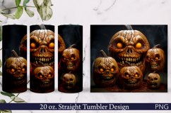 Halloween Sublimation Tumbler | Monster Pumpkins Sublimation Product Image 1