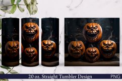 Halloween Sublimation Tumbler | Evil Pumpkins Sublimation Product Image 1