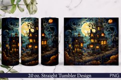 Halloween Tumbler Wrap | Witch's House Sublimation Product Image 1