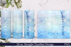 Christmas Tumbler Wrap | Snowy Patterns on Winter Glass Product Image 1