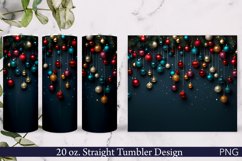 Sparkling Tumbler Wrap | 20 oz. | Winter Holiday Design Product Image 1