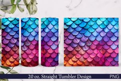 Scales Tumbler Wrap | 20 oz. | Straight Colorful PNG Product Image 1