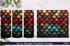 Scales Tumbler Wrap | 20 oz. | Colorful Design PNG Product Image 1