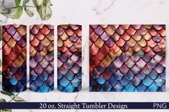Scales Tumbler Wrap | 20 oz. | Straight Colorful Design Product Image 1