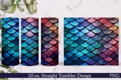 Scales Tumbler Wrap | 20 oz. | Sparkling Scales PNG Product Image 1