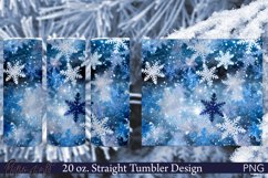 Sparkling Tumbler Wrap | Winter | Snowflakes Product Image 1