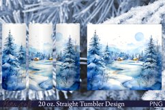 Christmas Tumbler Wrap | Winter Village Design Product Image 1