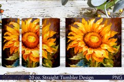 Sunflower Tumbler Wrap | 20 oz. | Oil Pants Product Image 1