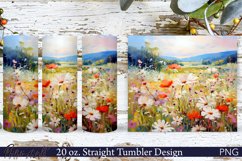 Floral Tumbler Wrap | 20 oz. | Spring Meadow Product Image 1