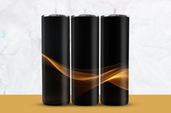 Golden Wave in Black Tumbler Wrap Product Image 1
