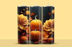 3D Pumpkin Tumbler Wrap Product Image 1