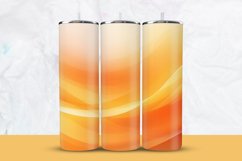 3D Orange Waves Tumbler Wrap Product Image 1