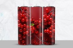 3D Red Berry Tumbler Wrap Product Image 1