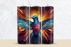 Glitter Colorful Bird Tumbler Wrap Product Image 1
