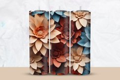 3D Flowers Tumbler Wrap Product Image 1