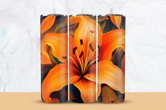 Orange Lily Tumbler Wrap Product Image 1