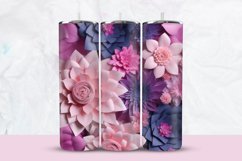 3D Floral Tumbler Wrap Product Image 1