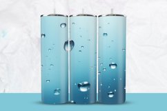 Water Drops Tumbler Wrap Product Image 1