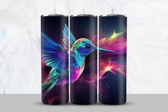 Glitter Colorful Bird Tumbler Wrap Product Image 1