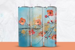Watercolor Floral Tumbler Wrap Product Image 1