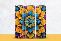 3D Flowers Tumbler Wrap Product Image 1