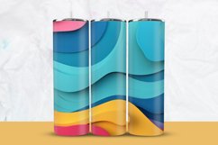 3D Waves Tumbler Wrap Product Image 1