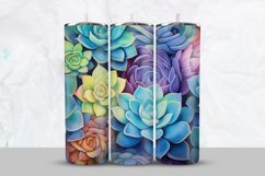 Colorful Flowers Tumbler Wrap Product Image 1