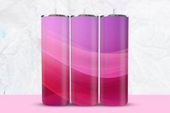 3D Pink Waves Tumbler Wrap Product Image 1