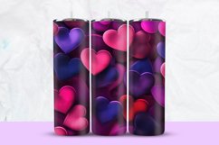 3D Hearts Tumbler Wrap Product Image 1