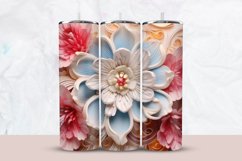 3D Floral Tumbler Wrap Product Image 1