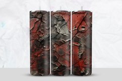 Cracked Red And Black Wall Tumbler Wrap Product Image 1
