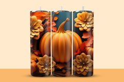3D Pumpkin Tumbler Wrap Product Image 1