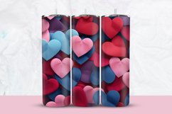 Paper Hearts Tumbler Wrap Product Image 1