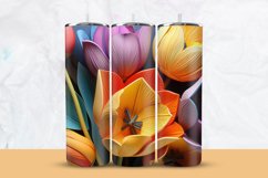 3D Flowers Tumbler Wrap Product Image 1