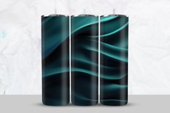 3D Green Waves Tumbler Wrap Product Image 1