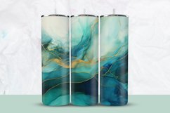 Green Gold Marble Tumbler Wrap Product Image 1