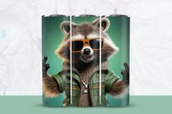 Funky Raccoon Tumbler Wrap Product Image 1