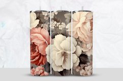 Watercolor Flowers Tumbler Wrap Product Image 1