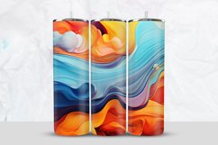 Colorful Fluid Texture Tumbler Wrap Product Image 1