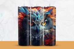Colorful Owl Tumbler Wrap Product Image 1