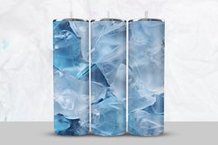 White And Blue Ice Tumbler Wrap Product Image 1