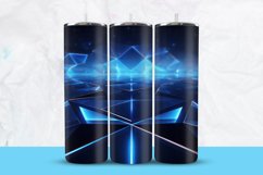 3D Blue Lighting Tumbler Wrap Product Image 1