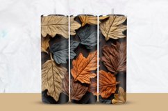 Autumn 3D Leaves Tumbler Wrap Product Image 1