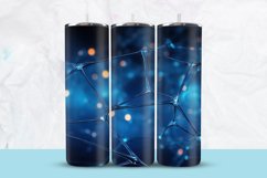 3D Blue Spider Web Tumbler Wrap Product Image 1