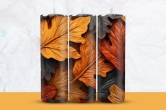 Autumn 3D Leaves Tumbler Wrap Product Image 1