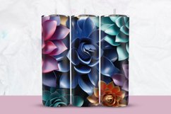 3D Flowers Tumbler Wrap Product Image 1
