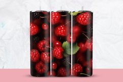 3D Red Berry Tumbler Wrap Product Image 1